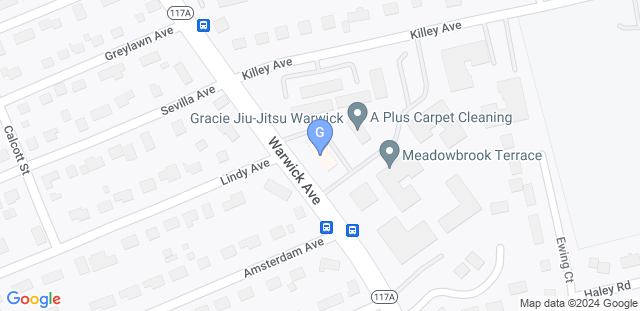 Map to Gracie Jiu-Jitsu Warwick